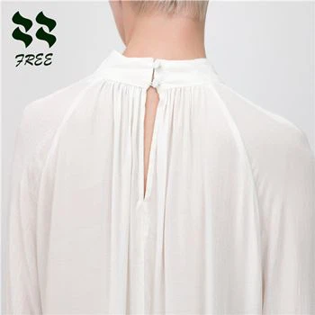 a slit on the back neckline