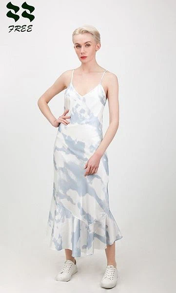 Satin Silk Cloth Cami Maxi Dress Factory