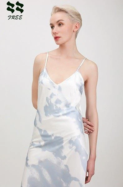 Satin Silk Cloth Cami Maxi Dress Factory